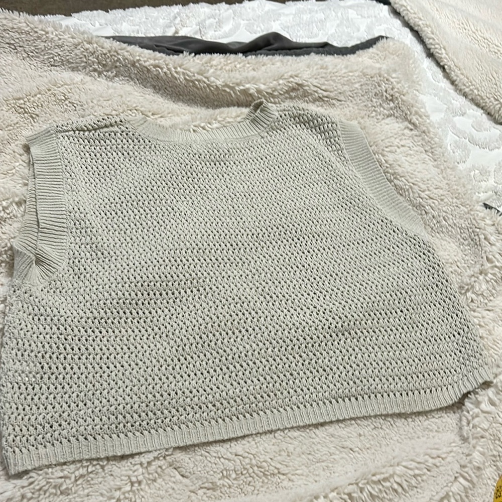 Carly Jean sweater vest-oatmeal color